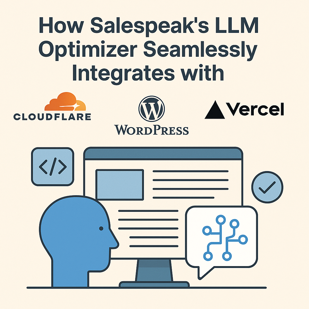 How Salespeak’s LLM Optimizer Seamlessly Integrates with Cloudflare, WordPress, and Vercel